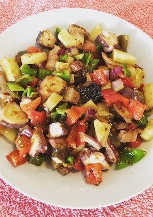 Una foto de Salpicón de pulpo a la vinagreta de mostaza
