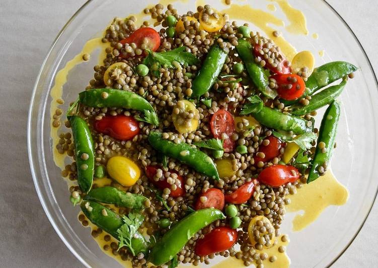 Mustard lentil salad