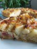 Savory Potato, Ham, and Mozzarella Tart