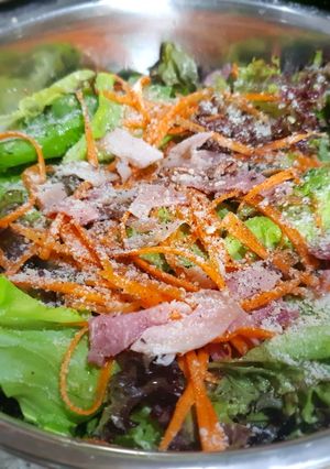 Foto resep Garden Salad with Vinaigrette Sauce