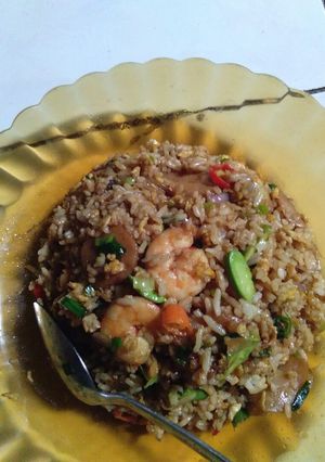 Foto resep Nasi goreng sefood bakso pete terasi
