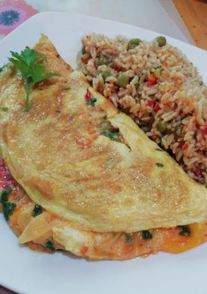Una foto de Omelette de tomate