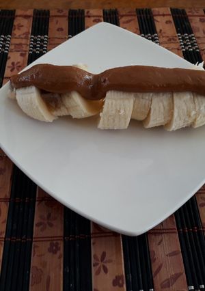 Una foto de Plátano con manjar