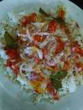 Arroz con verduras y salsa cesar (👏👏👏)