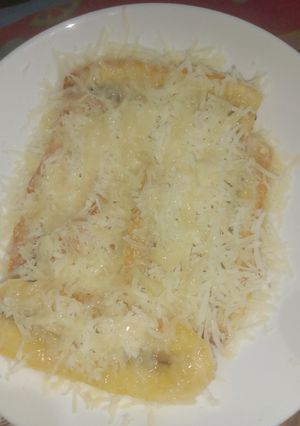Foto resep Pisang bakar keju susu