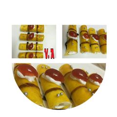 A picture of Aampapad cream rolls.