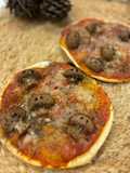 Mini pizzas calavera