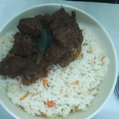 A picture of Aromatic beef curry # My jikoni challenge#.