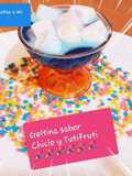 Gelatinas sabor chicle y Tutti Frutti fácil