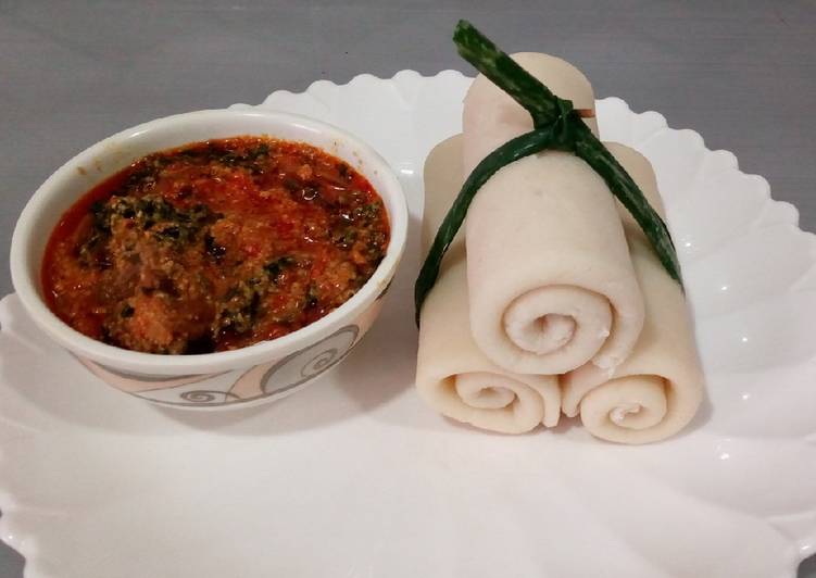 Rolled pounded yam
