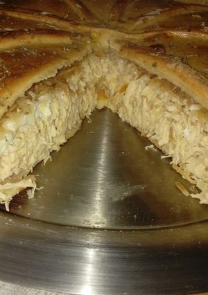 Una foto de Tarta salada de pollo