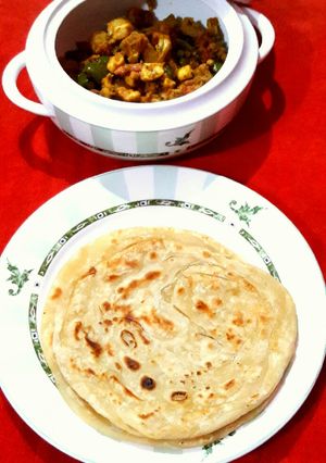 A picture of Malabar Parotta.