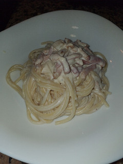 Una foto de Espaguetis carbonara