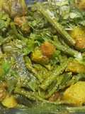 Sojne data chorchori(drumstick mixed veg curry)