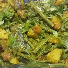 A picture of Sojne data chorchori(drumstick mixed veg curry).