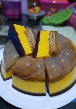 Foto resep Puding Regal 3 Lapis