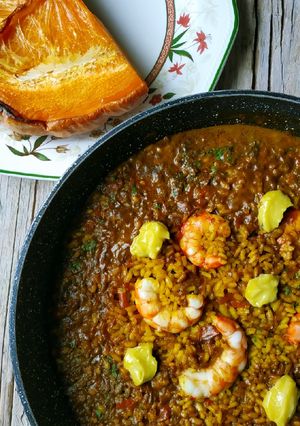 Una foto de Arroz Santapolero