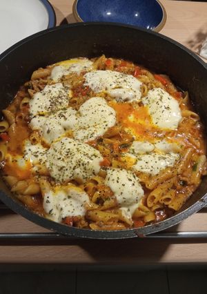 Una foto de Macarrones a la mozzarella