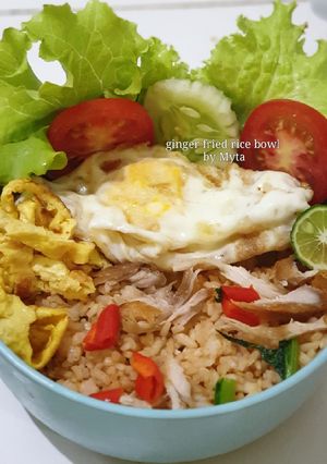 Foto resep Ginger fried rice bowl