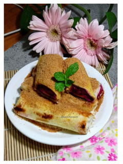 Foto resep Dragon Fruit Chocolate French toast