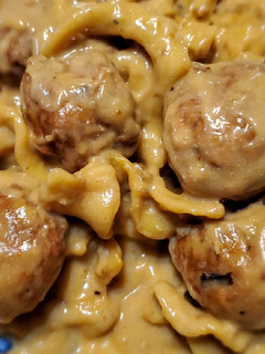 A picture of Pressure Cooker Swedish Meatballs with Noodles.