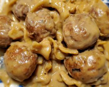 Fresh, Cooking Recipe Pressure Cooker Swedish Meatballs with Noodles Delicious Simple