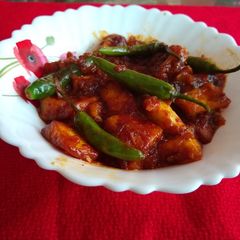 A picture of Schezwan paneer.