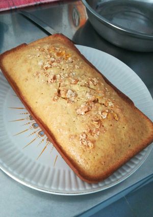 Una foto de Budín de naranja y jengibre