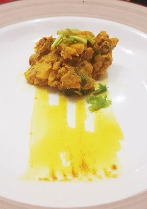 A picture of Raw banana veg.