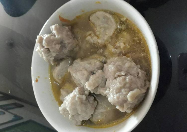 Resep Bakso sapi kenyal Anti Gagal