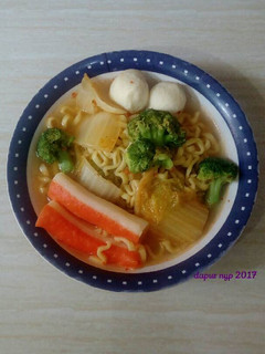 Foto resep Mie Kuah Bakso Seafood