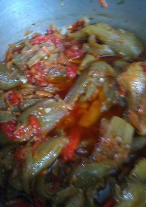Una foto de Berenjenas en escabeche