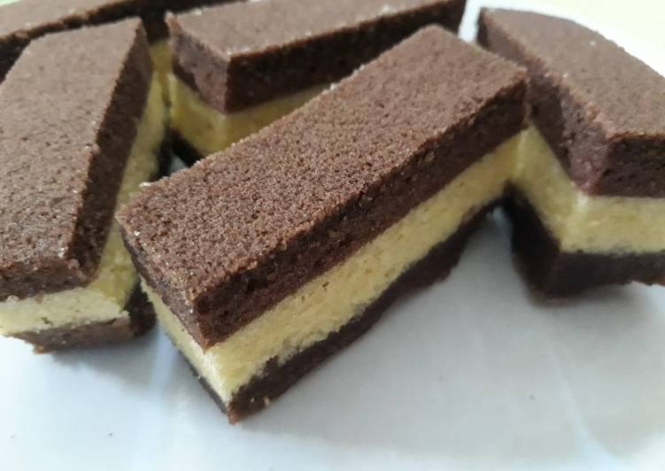 Langkah Mudah untuk Membuat Bolu kukus ala lapis surabaya, Enak Banget