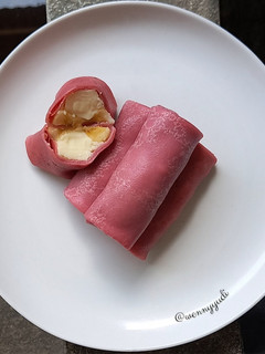 Foto resep Pancake Gulung Bit Pisang Mayo
