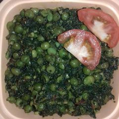 A picture of Bathua matar ki chatpati sabji.