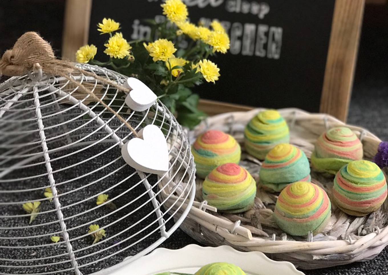 Rainbow Thousand Layer Yam Mooncake
