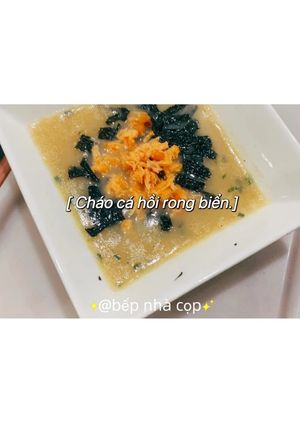 A picture of Salmon and Seaweed Rice Porridge.