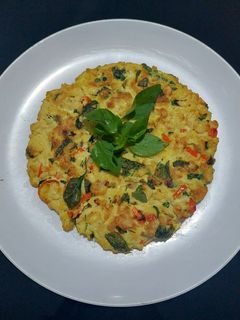 Foto resep Telur Dadar Tempe (Omlet / Omelette Tempe) Kemangi untuk diet