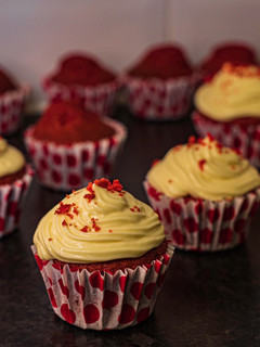 Red velvet muffin / vörösbársony muffin recept fotója