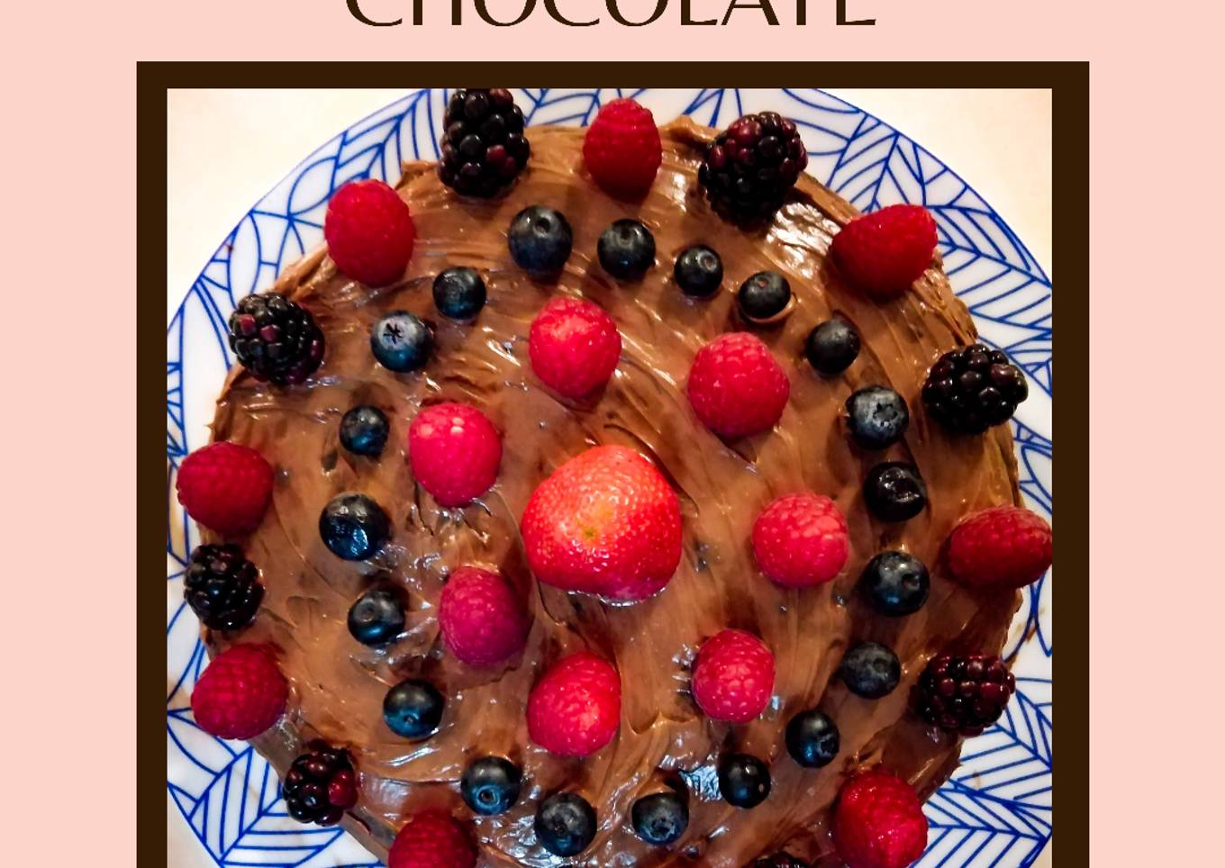 Pastel de chocolate de avena