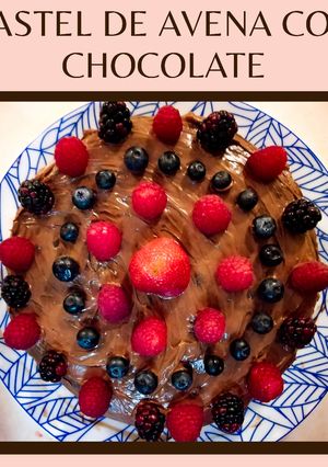 Una foto de Pastel de chocolate de avena