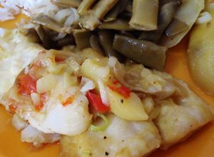 Una foto de Filetes de pescado cocidos