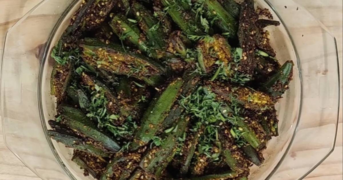 Stuffed Bhindi Bhindi Masala Bhindi Fry Stuffed Okra Recipe By Poorvi Jain Cookpad