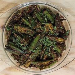 A picture of Stuffed Bhindi, Bhindi Masala, Bhindi Fry, Stuffed OKRA.