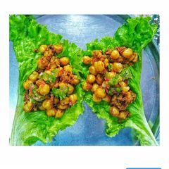 A picture of Chickpea wraps.