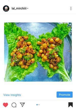 A picture of Chickpea wraps.