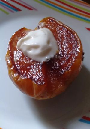 Una foto de Manzanas asadas