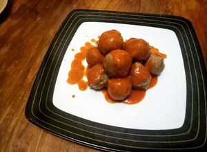 Foto resep Pentol daging sapi saos kacang premium