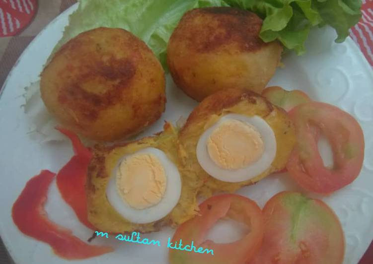 Steps to Prepare Homemade Plantain Scotch egg