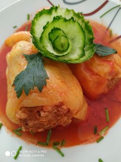 Pulykahússal töltött paprika recept fotója